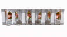 Pálinkás pohár mintás 6 db-os szett (300 Ft/db)